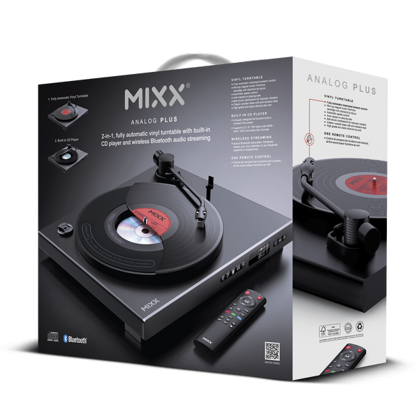 Mixx Analog Plus 2 in 1 Vinyl and CD Player