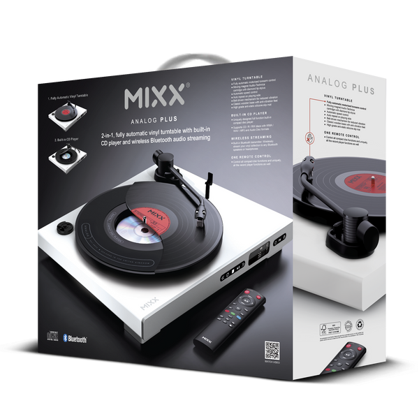 Mixx Analog Plus 2 in 1 Vinyl and CD Player