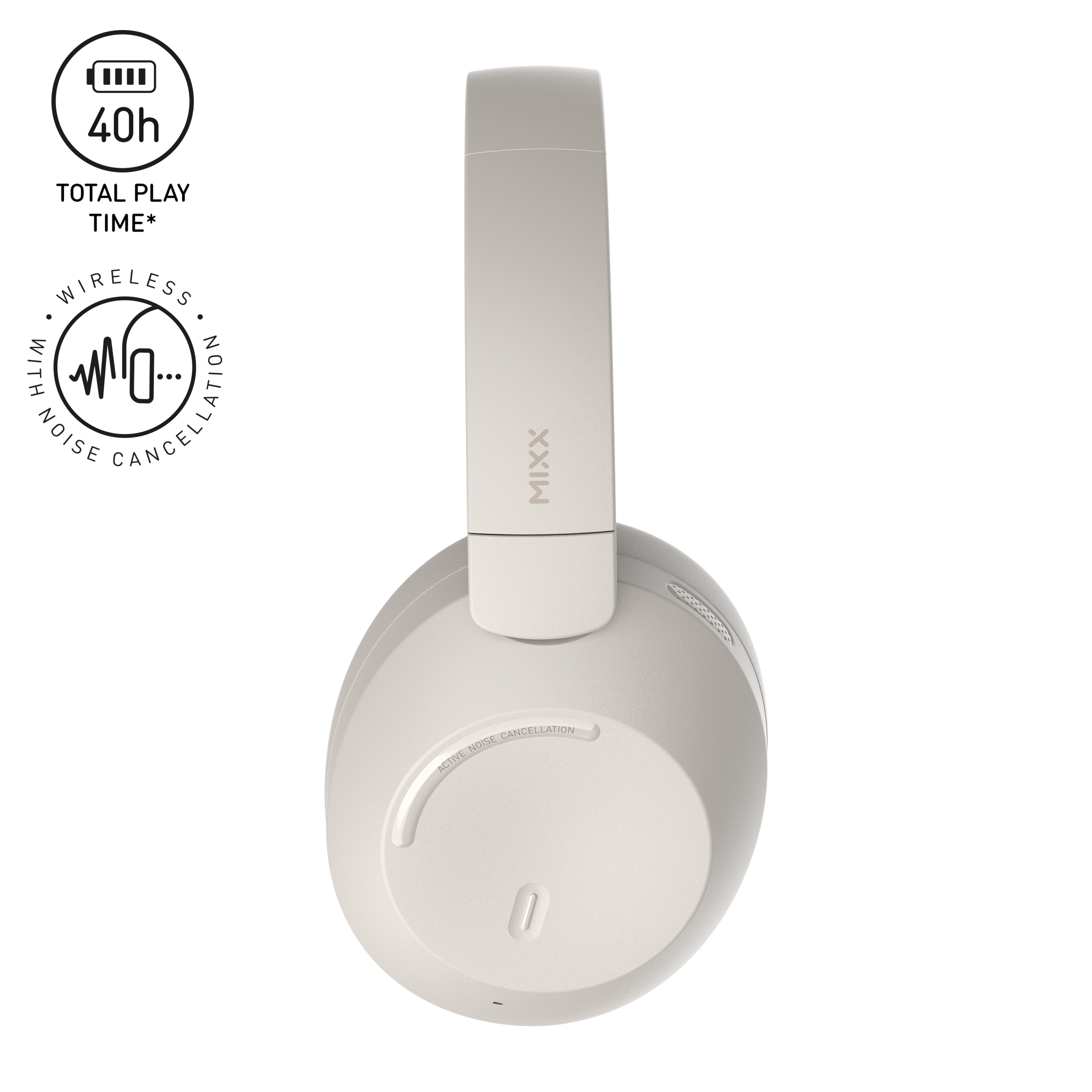 MIXX STREAMQ C4 ANC NOISE CANCELLING WIRELESS HEADPHONES
